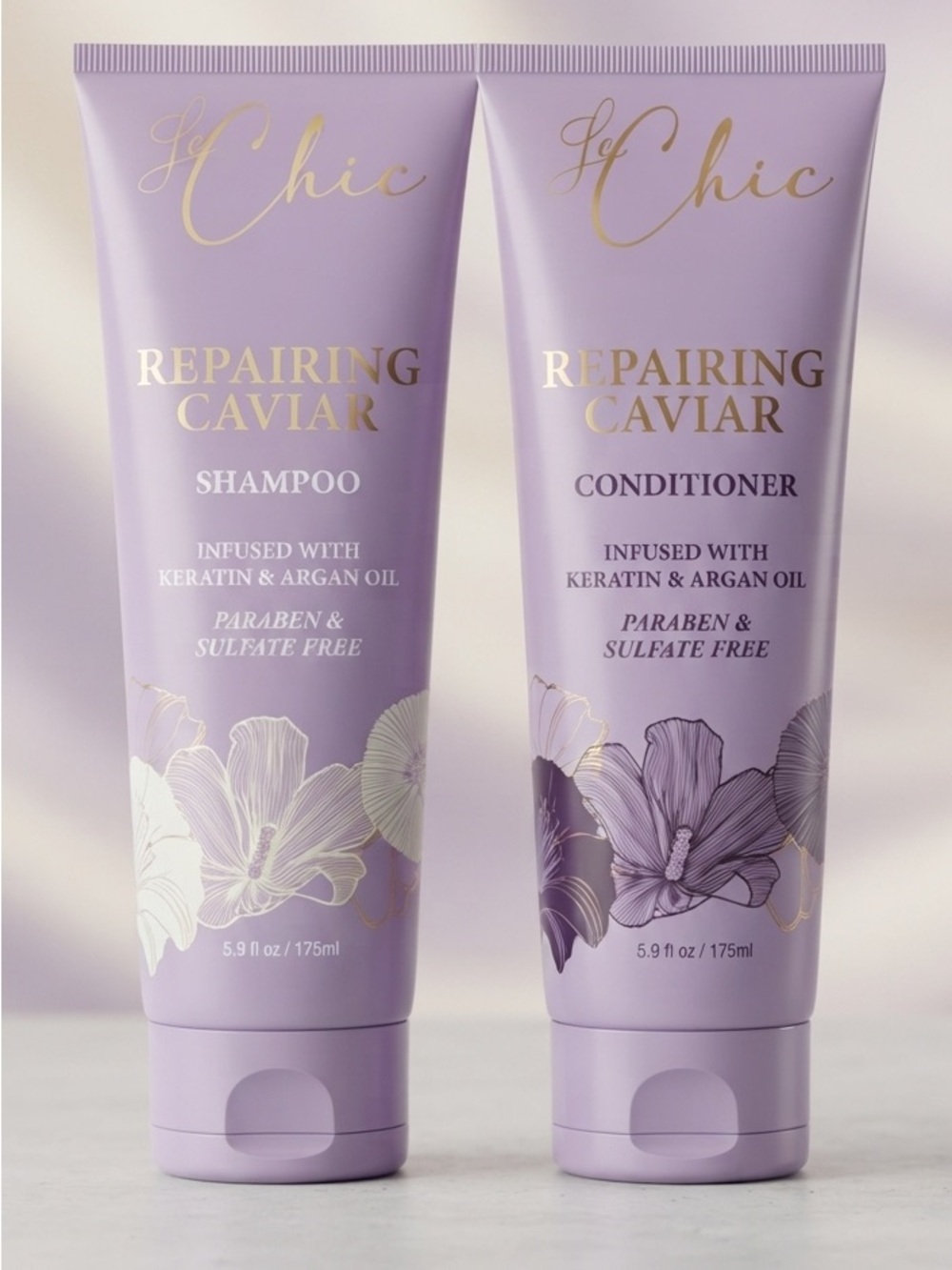 Le Chic Caviar Hair Care Set - Repairing Shampoo & Conditioner Duo NWT